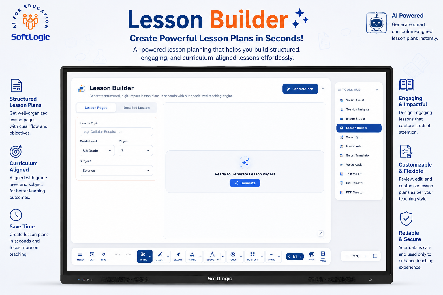 AI Smart Board Software for Interactive Flat Panel